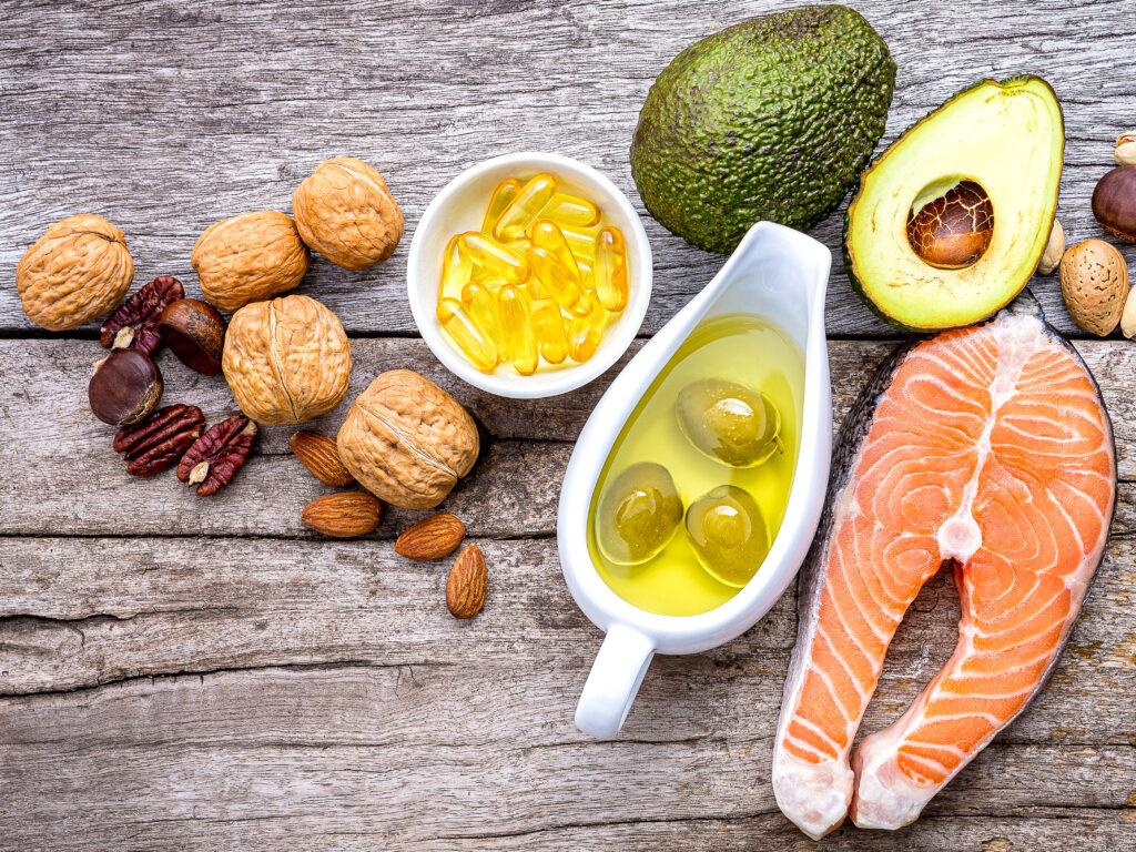 Selection food sources of omega 3 and unsaturated fats